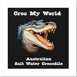 Australian Salt Water Crocodile Posters and Art